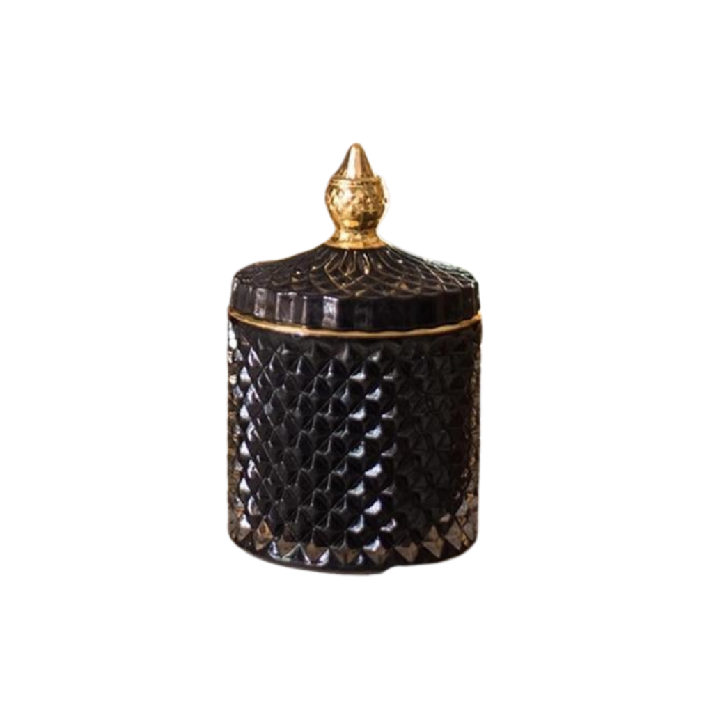 Multicolour Glass Storage Jar - Homio Decor
