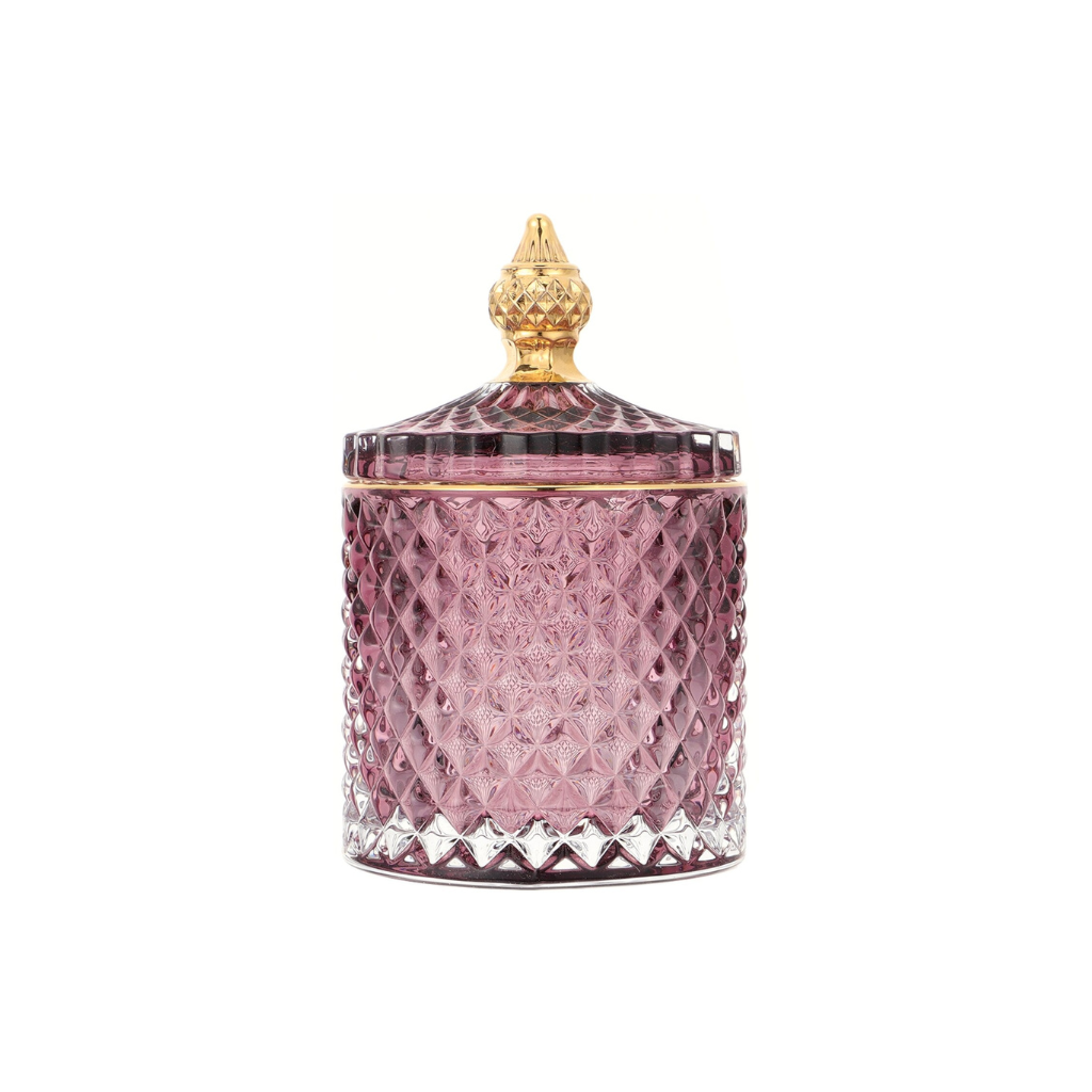 Multicolour Glass Storage Jar - Homio Decor