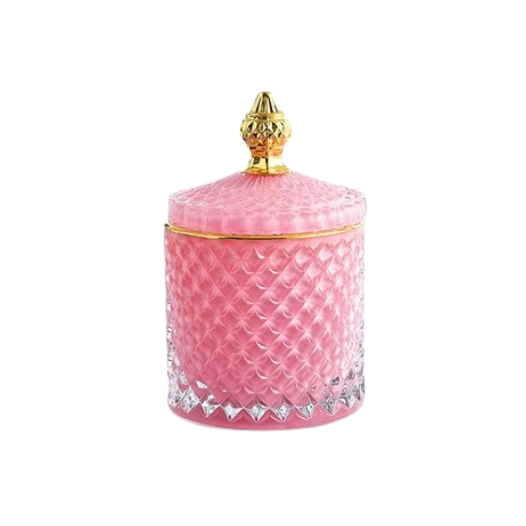 Multicolour Glass Storage Jar - Homio Decor