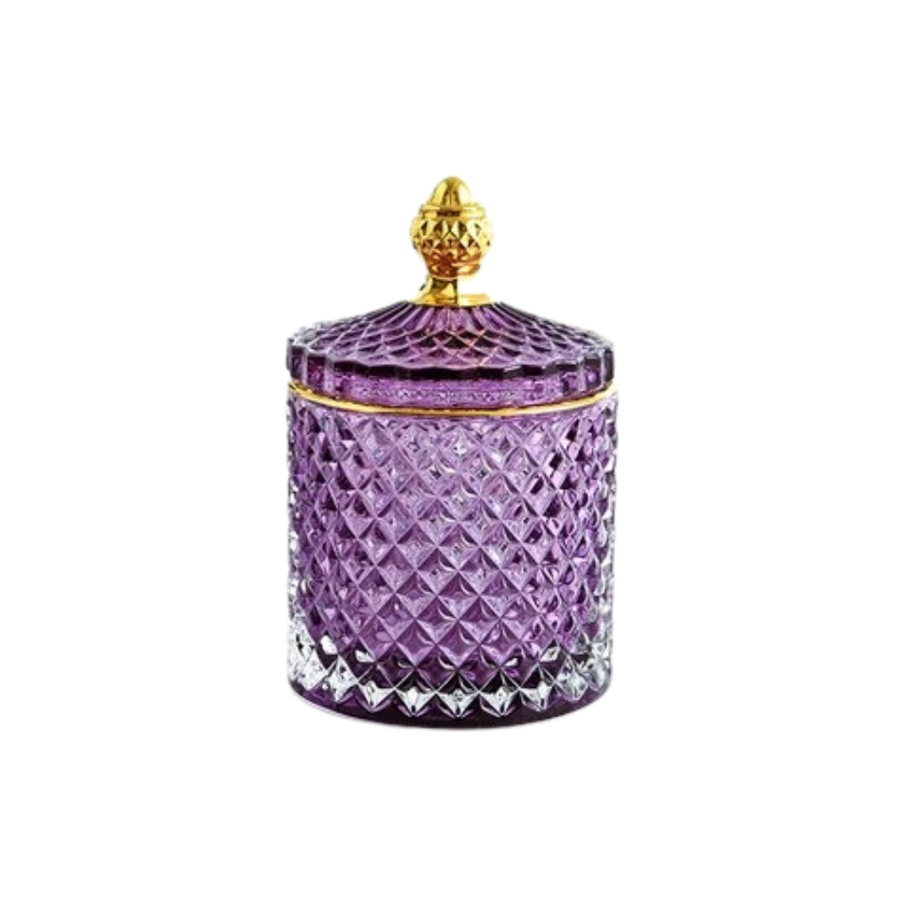 Multicolour Glass Storage Jar - Homio Decor
