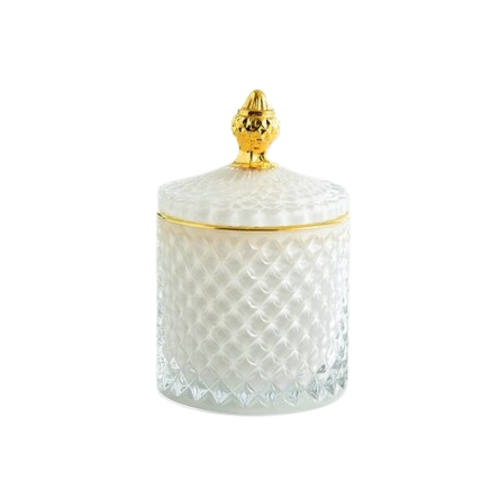 Multicolour Glass Storage Jar - Homio Decor