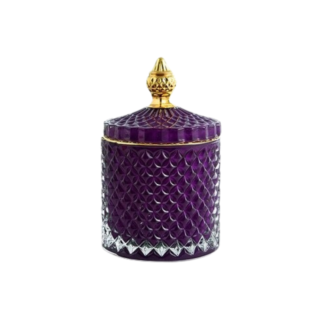 Multicolour Glass Storage Jar - Homio Decor