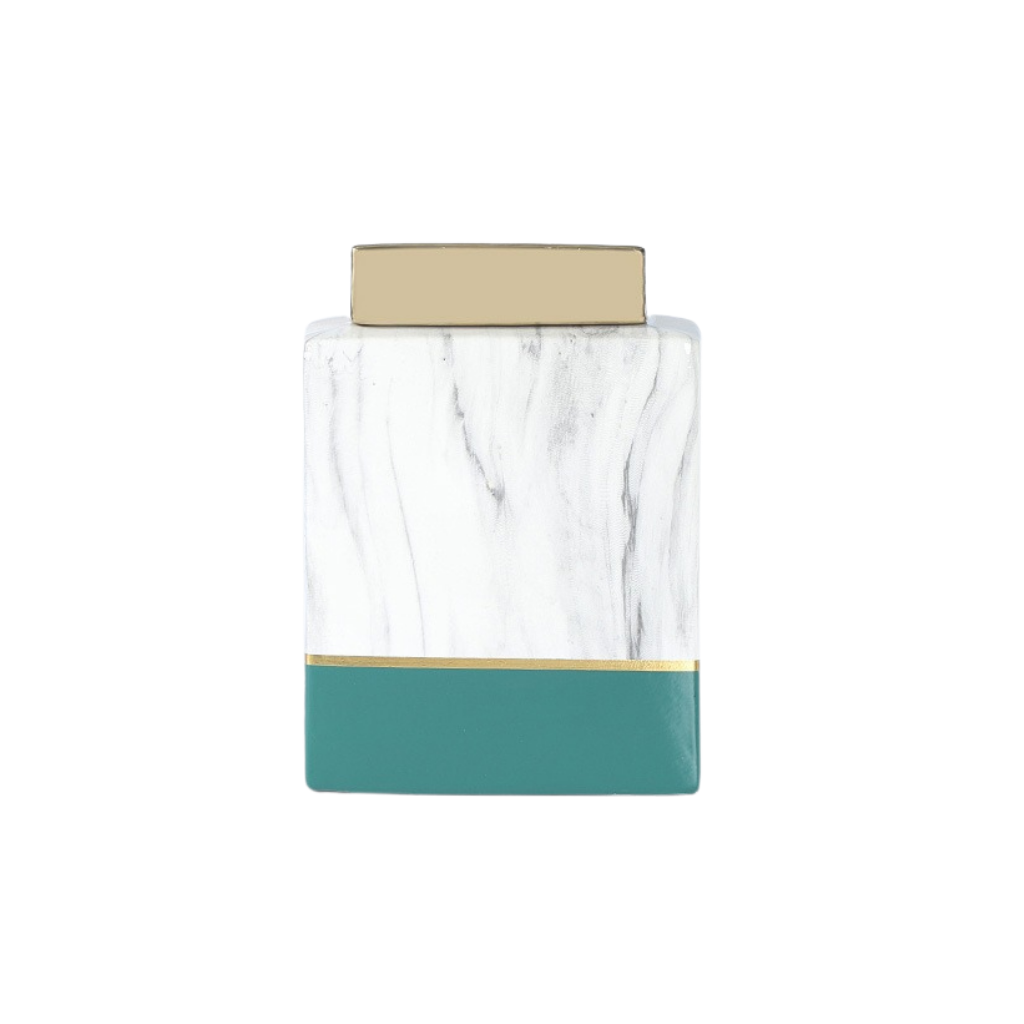 Rectangular Ceramic Storage Jar - Homio Decor