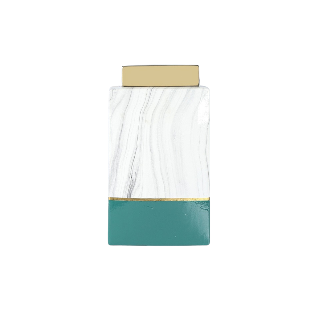 Rectangular Ceramic Storage Jar - Homio Decor