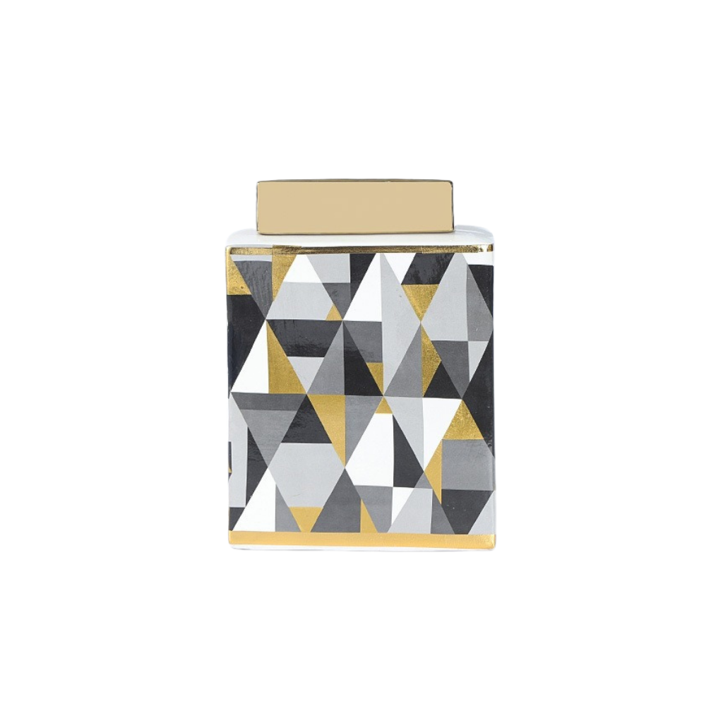 Rectangular Ceramic Storage Jar - Homio Decor
