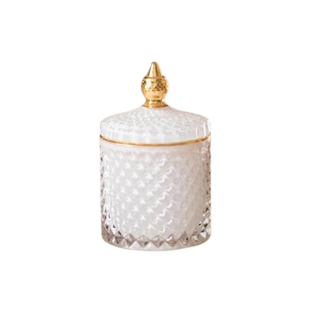 Multicolour Glass Storage Jar - Homio Decor