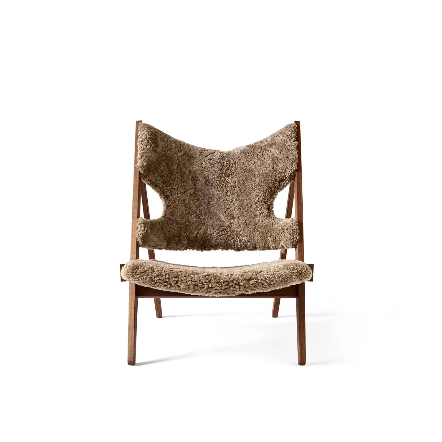 Homio Decor Frosty Brown / Walnut Alpina Sheepskin Armchair