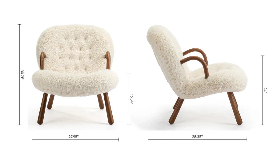 Genuine Sheepskin Chair - Homio Decor