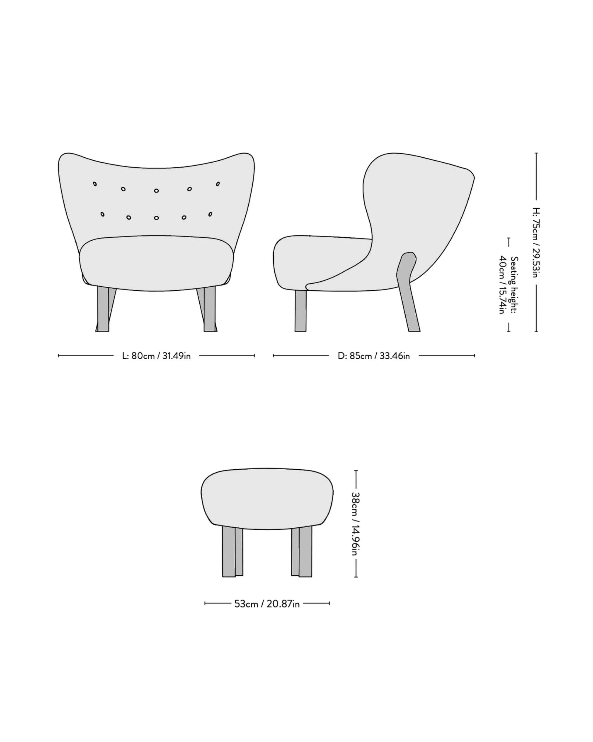 Genuine Sheepskin Little Petra Chair - Homio Decor