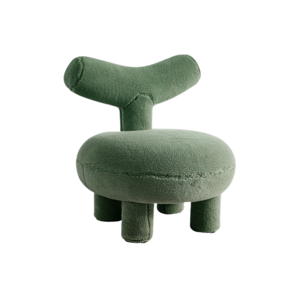 Small Lambswool Lounge Chair - Homio Decor
