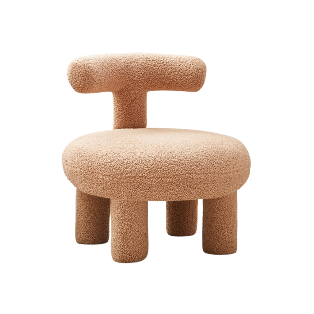 Large Lambswool Lounge Chair - Homio Decor