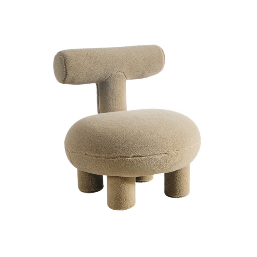 Small Lambswool Lounge Chair - Homio Decor