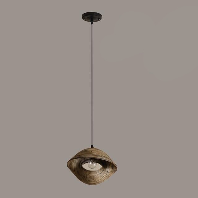 Bamboo Weaving Seashell Pendant Lamp - Homio Decor