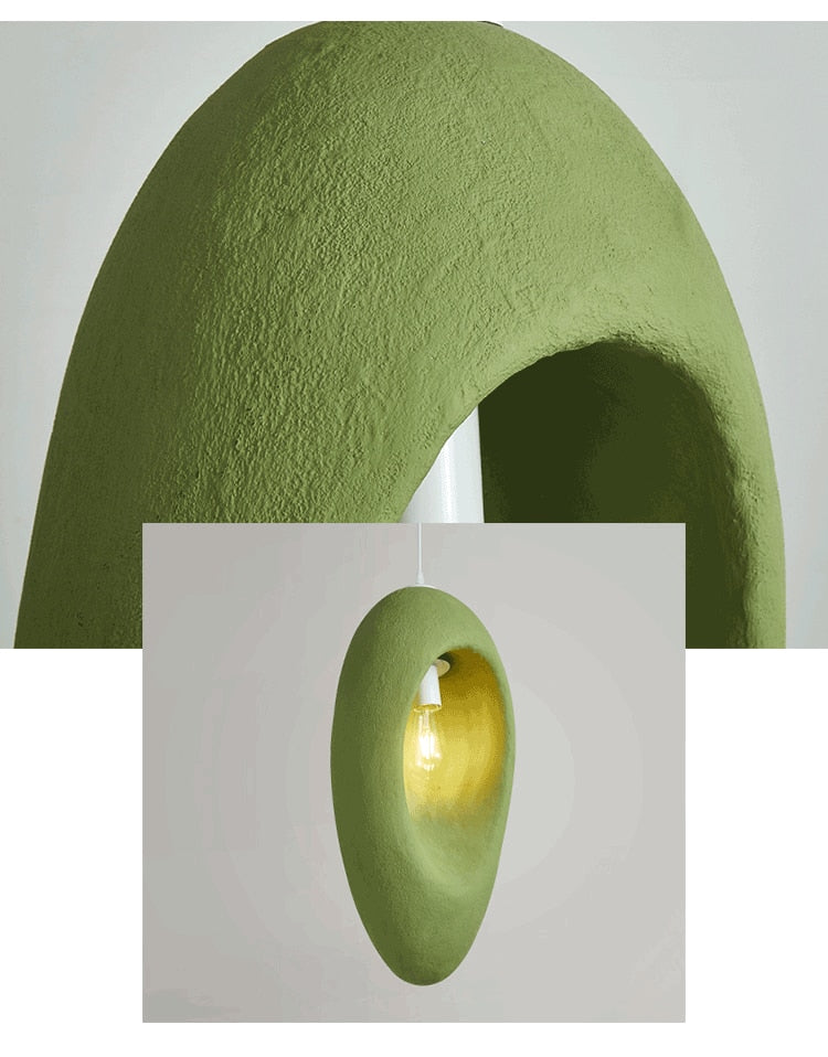 Avocado Wabi-Sabi Pendant Lamp - Homio Decor