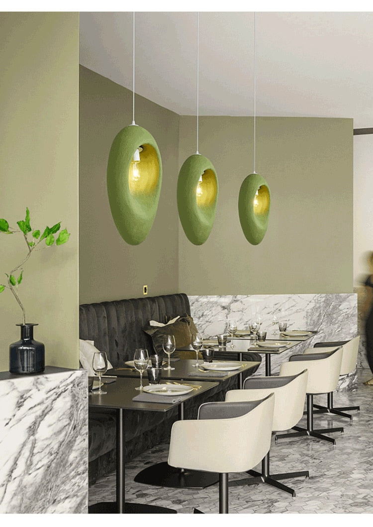 Avocado Wabi-Sabi Pendant Lamp - Homio Decor