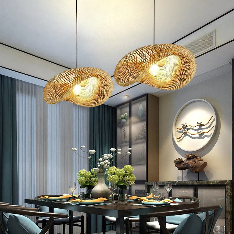 Bamboo Weaving Pendant Lamp - Homio Decor