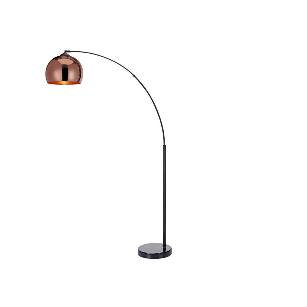 Metal Floor Lamp with Bell Shade - Homio Decor