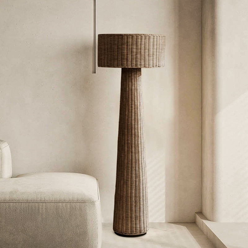 Contemporary Bamboo Floor Lamp - Homio Decor