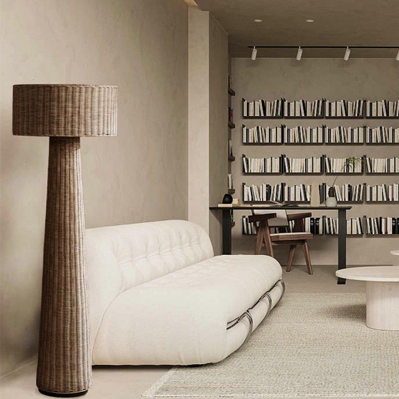 Contemporary Bamboo Floor Lamp - Homio Decor