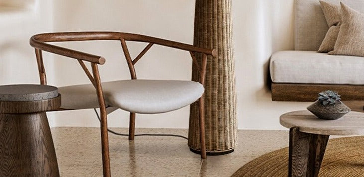 Contemporary Bamboo Floor Lamp - Homio Decor