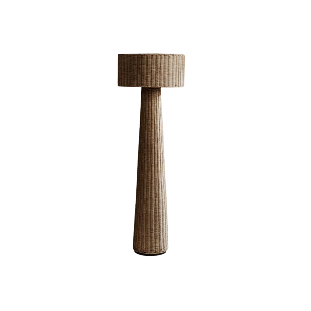 Contemporary Bamboo Floor Lamp - Homio Decor