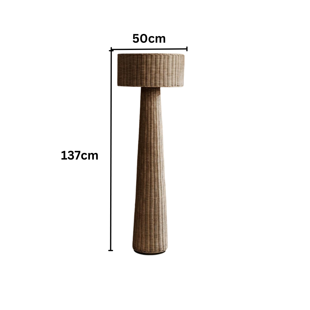 Contemporary Bamboo Floor Lamp - Homio Decor
