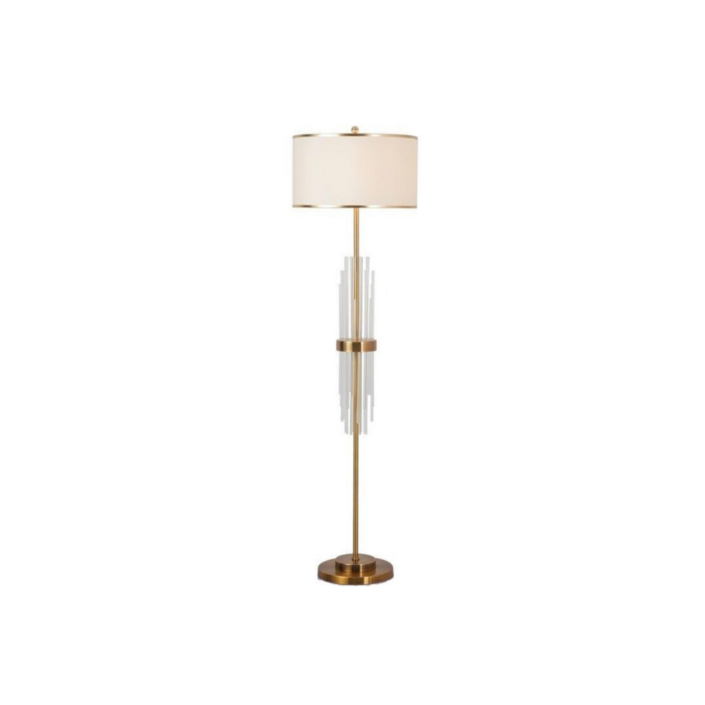 Elegant Crystal Details Floor Lamp - Homio Decor
