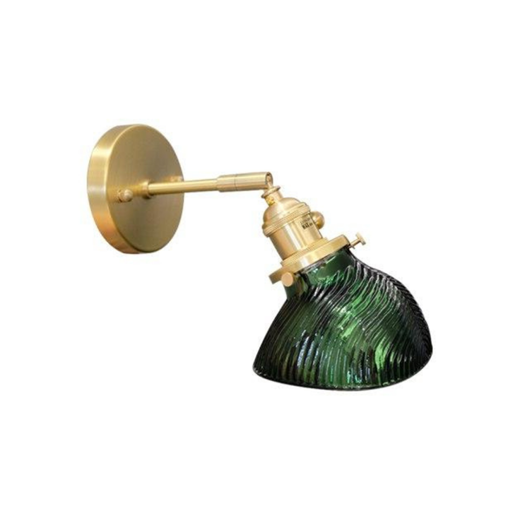 Emerald Glass Wall Lamp - Homio Decor