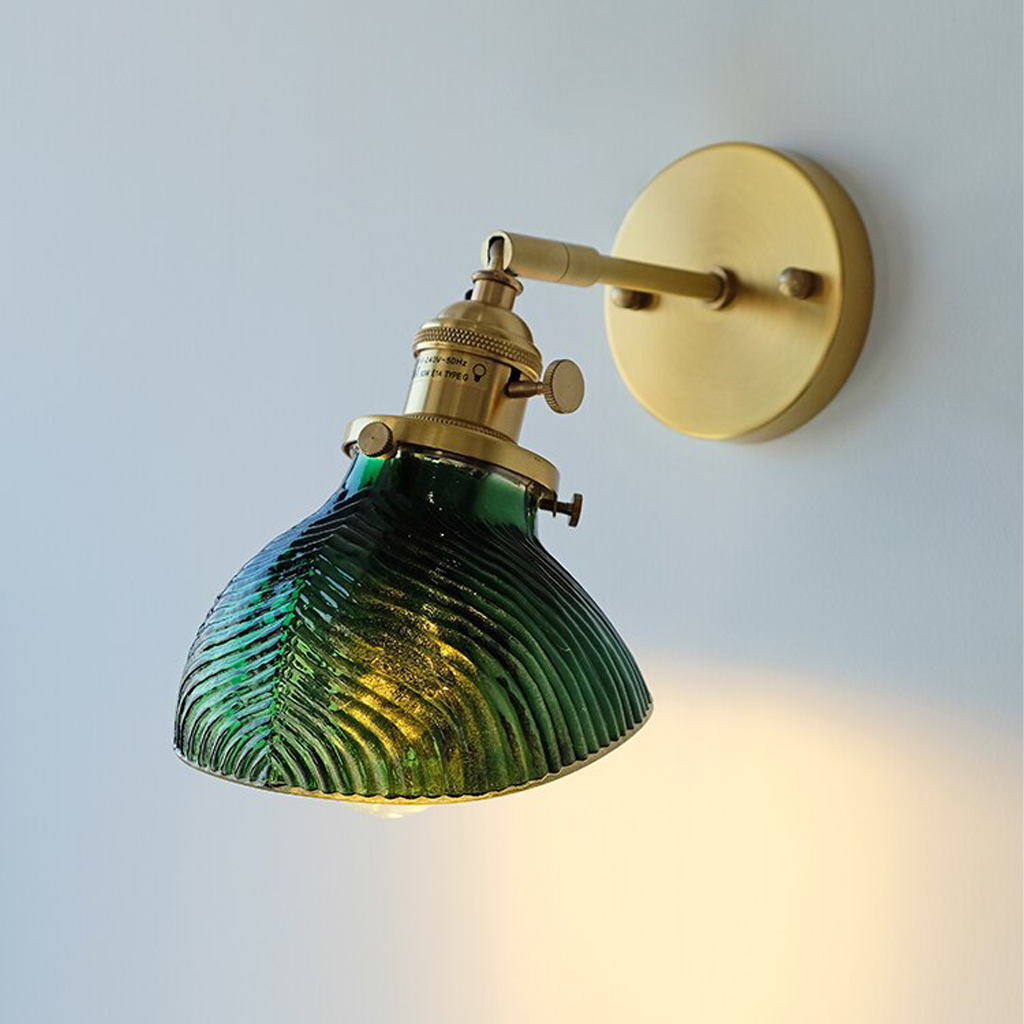Emerald Glass Wall Lamp - Homio Decor