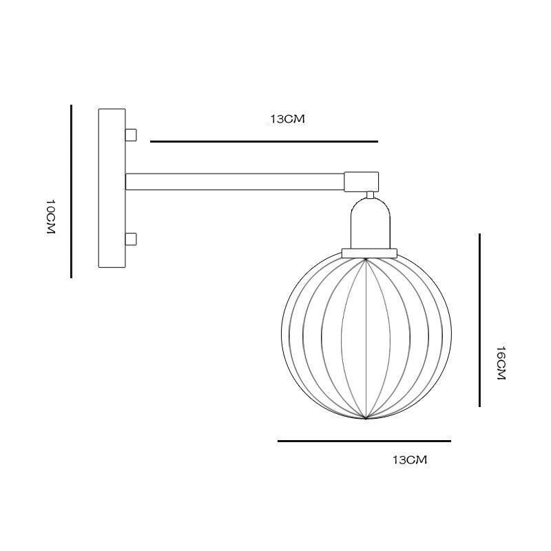 Glass Ball Wall Light - Homio Decor