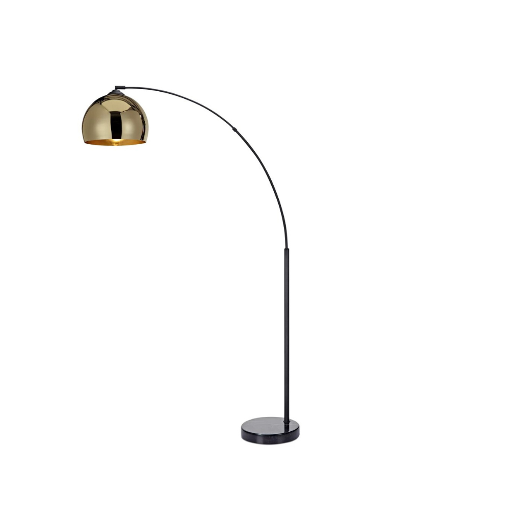 Metal Floor Lamp with Bell Shade - Homio Decor