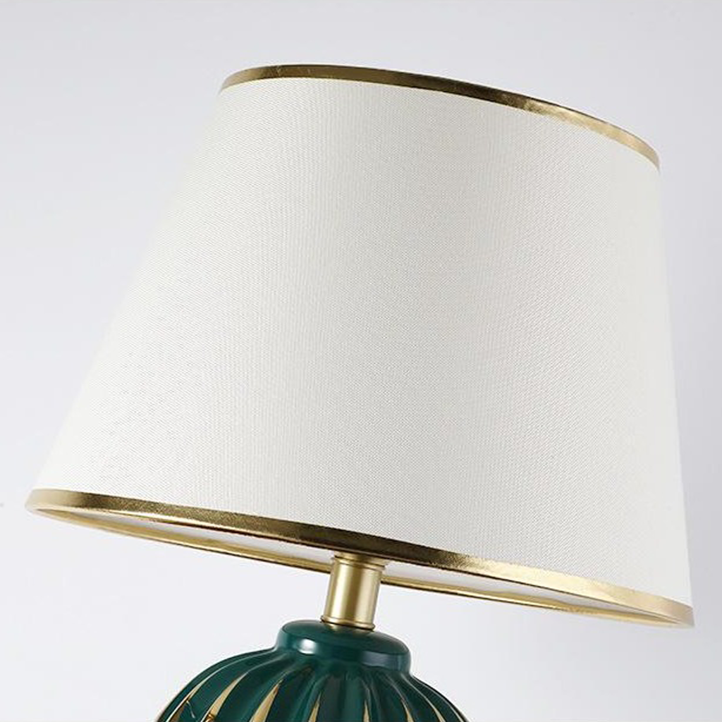 Golden Ceramic Table Lamp - Homio Decor