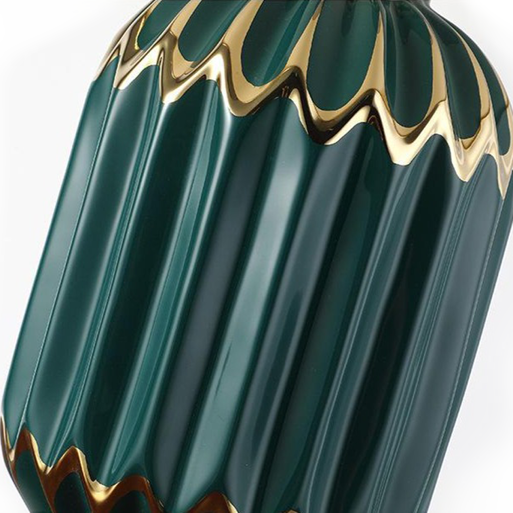 Golden Ceramic Table Lamp - Homio Decor