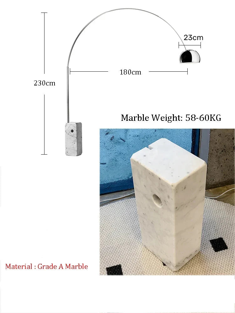 Natural Marble Designer Fishing Lamp - Homio Decor