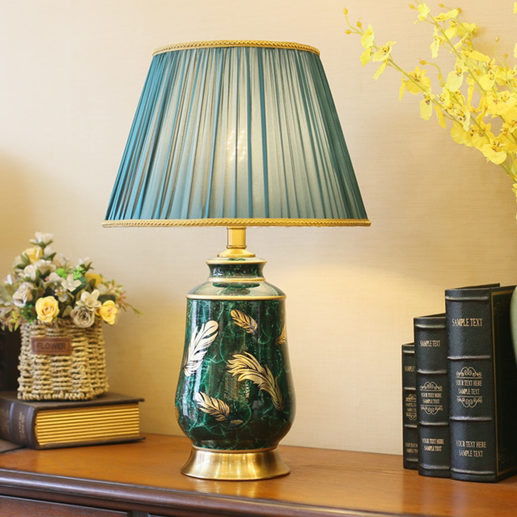 Luxury Post-Modern Green Table Lamp - Homio Decor