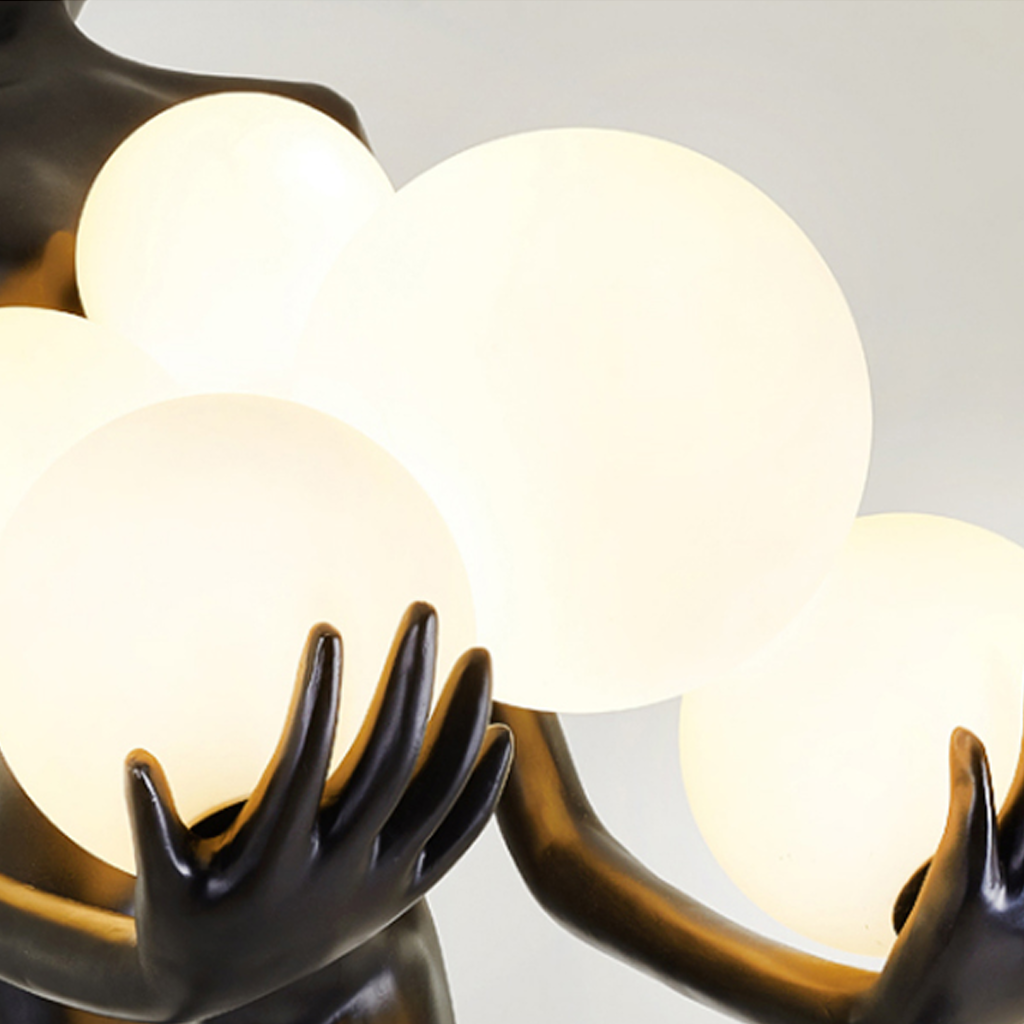 Human Sculpture Resin LED Floor Lamp - Homio Decor