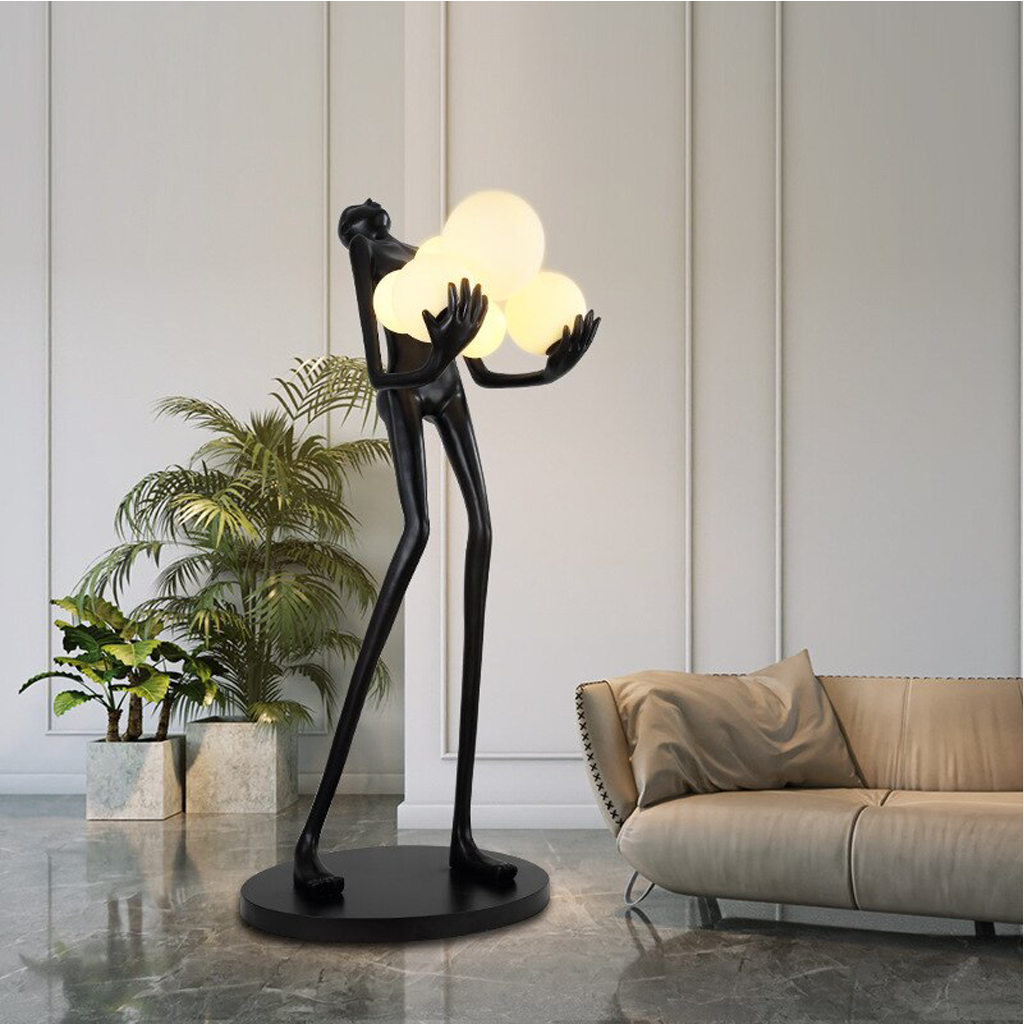 Human Sculpture Resin LED Floor Lamp - Homio Decor