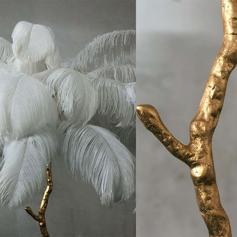 Luxury Feather Floor Lamp - Homio Decor