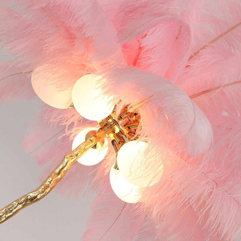 Luxury Feather Floor Lamp - Homio Decor