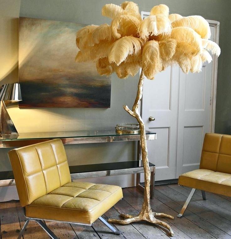 Luxury Feather Floor Lamp - Homio Decor