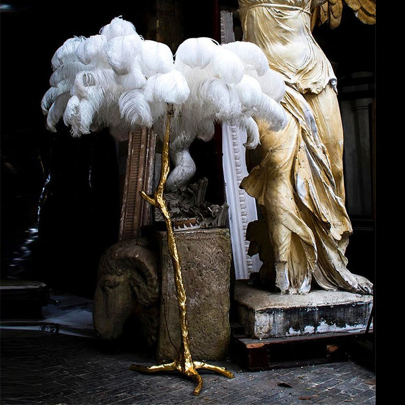 Luxury Feather Floor Lamp - Homio Decor