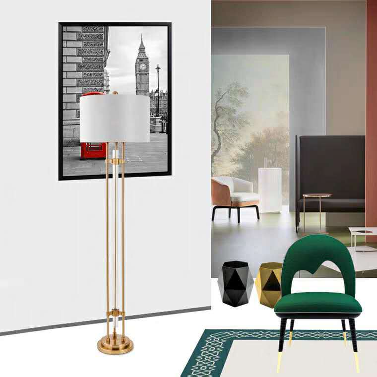 Luxury Golden Glass Floor Lamp - Homio Decor