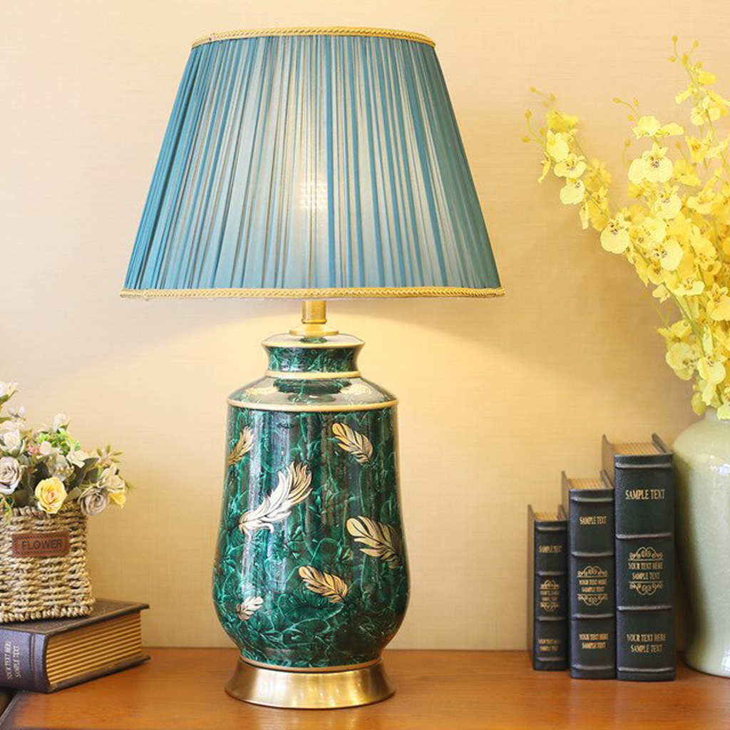 Luxury Post-Modern Green Table Lamp - Homio Decor