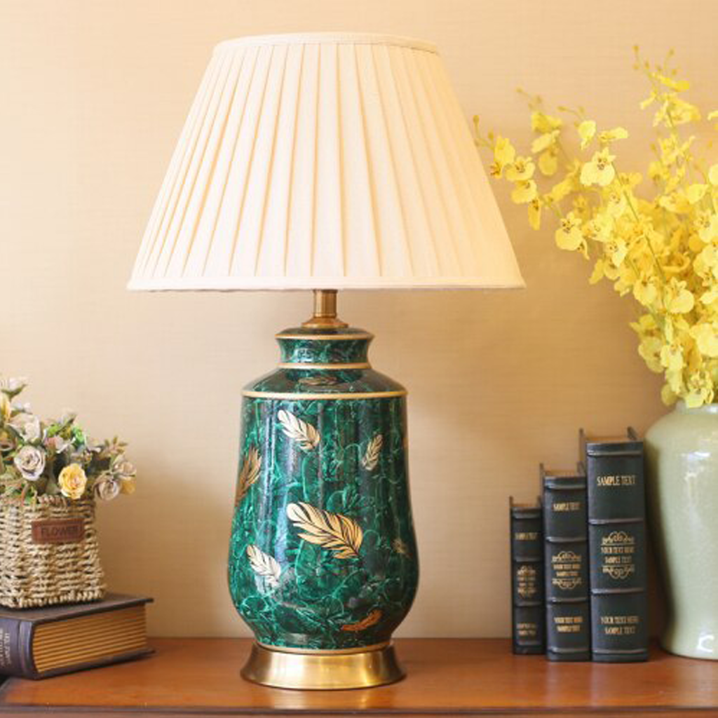Luxury Post-Modern Green Table Lamp - Homio Decor