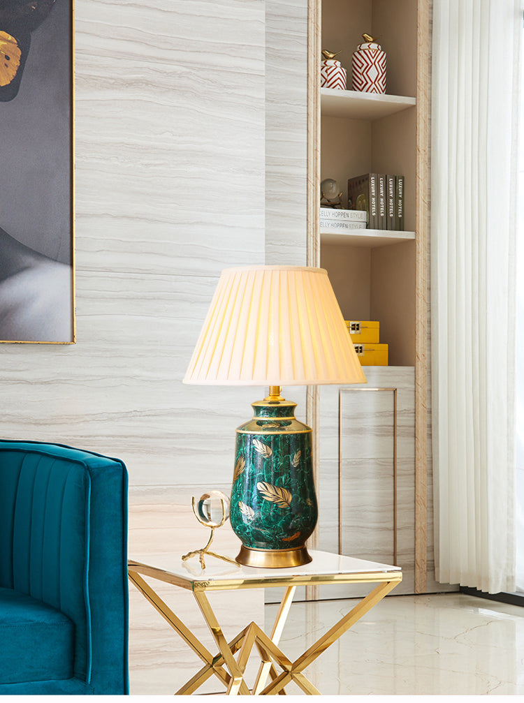 Luxury Post-Modern Green Table Lamp - Homio Decor
