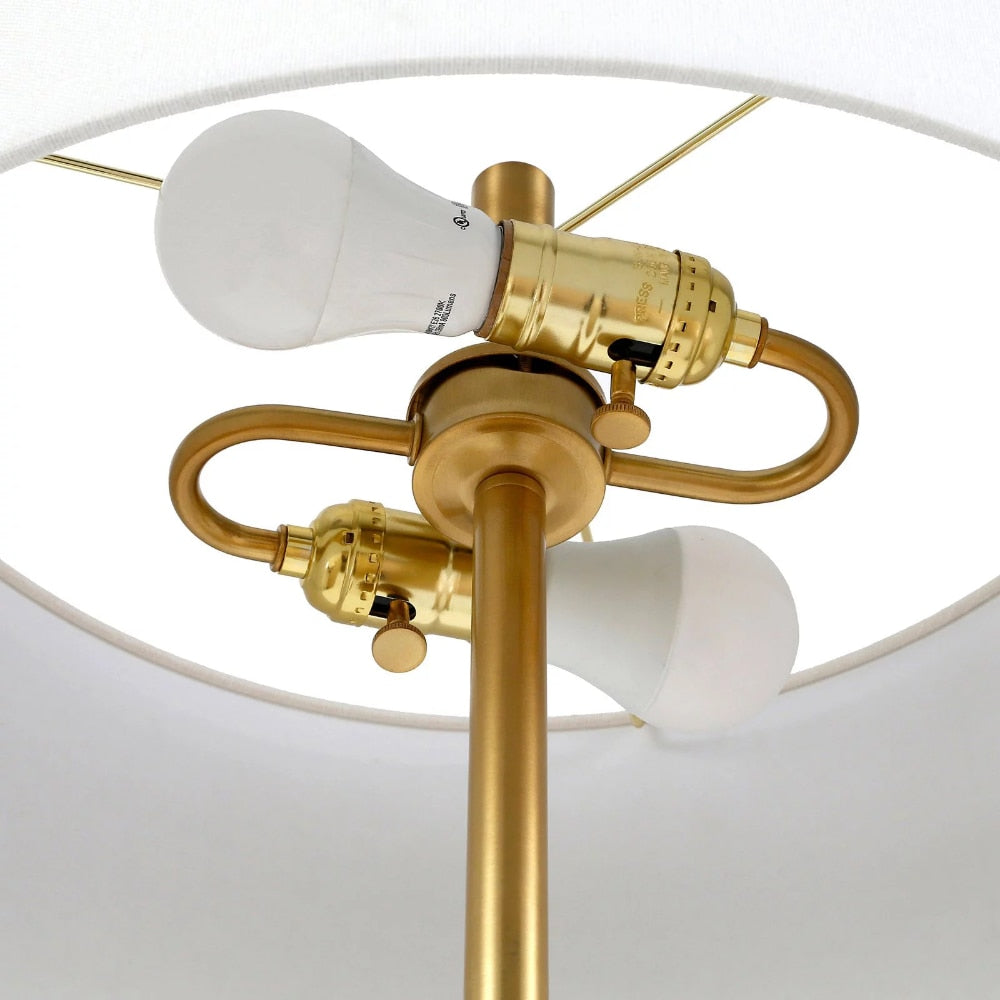 Matte Black Brass Floor Lamp - Homio Decor