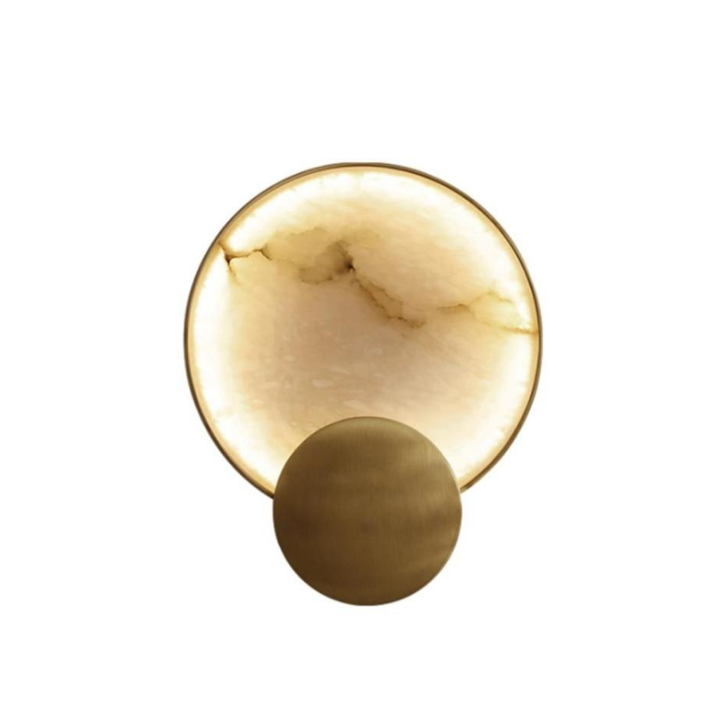 Round Marble Wall Light - Homio Decor