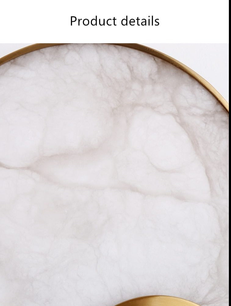 Round Marble Wall Light - Homio Decor