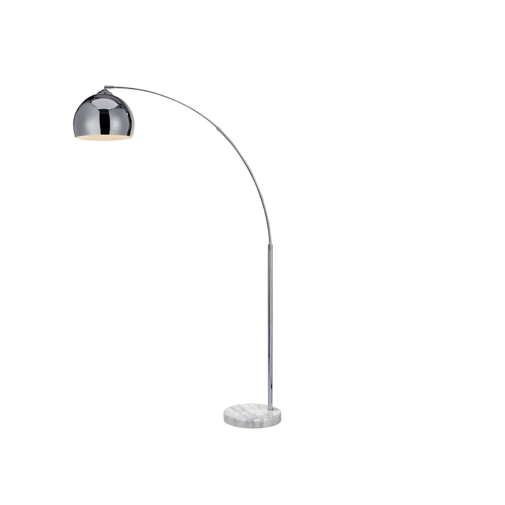Metal Floor Lamp with Bell Shade - Homio Decor