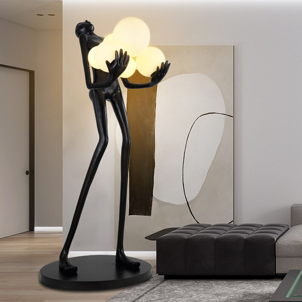 Human Sculpture Resin LED Floor Lamp - Homio Decor